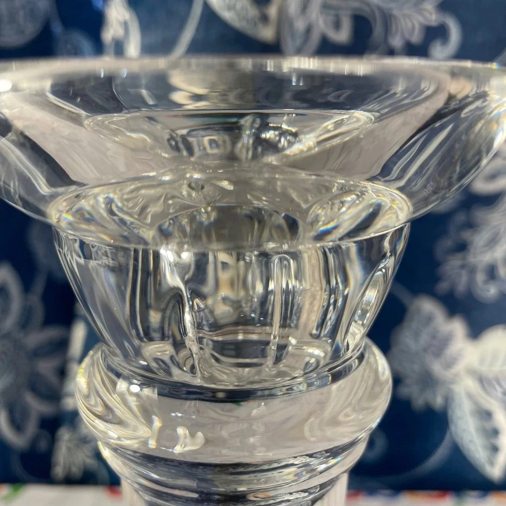 Bohemia Czech Republic Crystal Candle Holder 24% Lead Crystal‎ 8